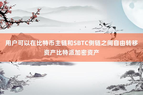 用户可以在比特币主链和SBTC侧链之间自由转移资产比特派加密资产