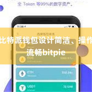 比特派钱包设计简洁、操作流畅bitpie