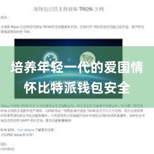 培养年轻一代的爱国情怀比特派钱包安全